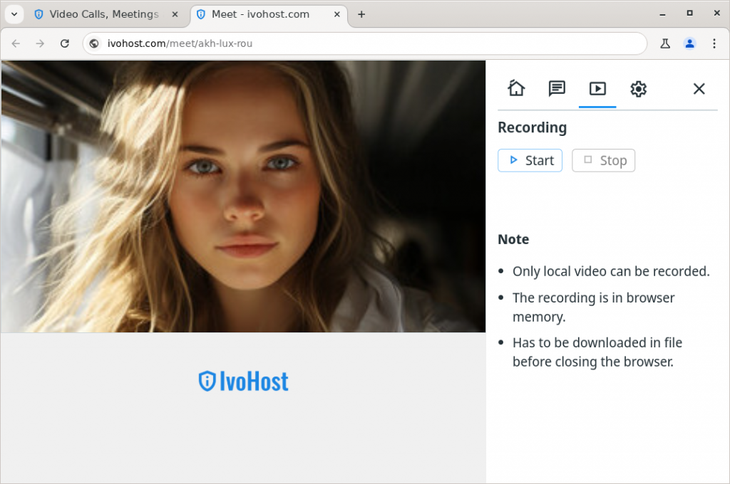 Video calls - recording